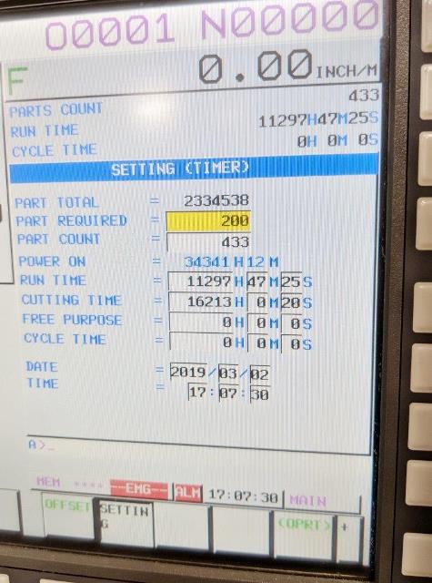 3/4 TSUGAMI SS-20, Fanuc 13iA, 2008, 7 Controlled Axes, HPC, Bar loader