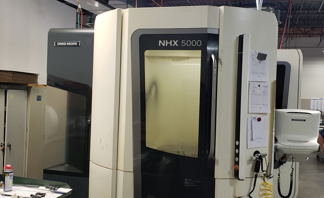 28.7 X, 28.7 Y, 33.5 Z, MORI SEIKI NHX5000, 2016, 12K RPM, 60 ATC, full 4th