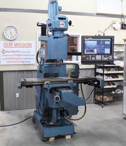 Lagun Mdl 310 CNC Knee Mill, 3-axis, 9x49 , Mach Motion Retro 2019, warranty
