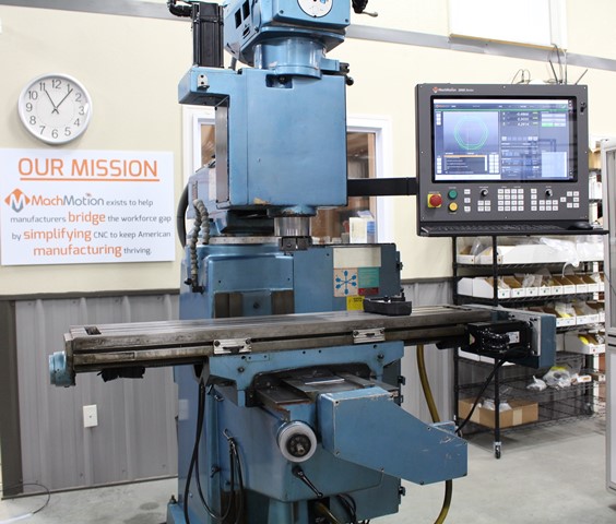 Lagun Mdl 310 CNC Knee Mill, 3-axis, 9x49 , Mach Motion Retro 2019, warranty