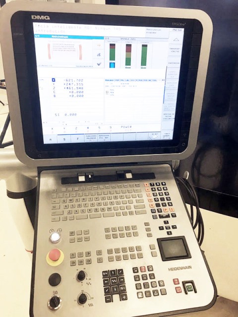 38 X, 24 Y, 24 Z, DMG DMU 80 Monoblock, 2013, ITNC 530, C-Axis, Rotary Table