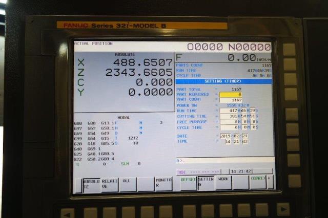 Doosan Puma 600-LY, Fanuc 32i, 21 Chk, 4 1/2 , 2017, Live Milling, Tailstock