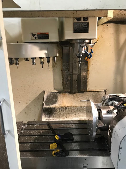 40 X, 20 Y, 20 Z, Fadal 4020, 2010, Chip Conveyor, Fadal TR65 Table