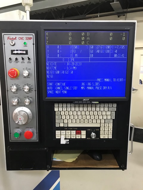 40 X, 20 Y, 20 Z, Fadal 4020, 2010, Chip Conveyor, Fadal TR65 Table