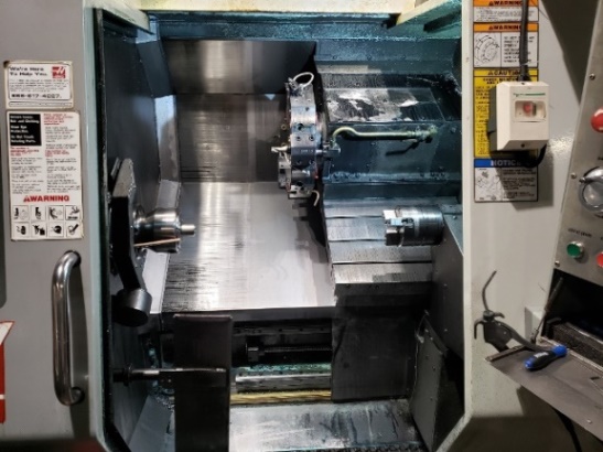 Haas TL-25, Haas, 2006, 3 hole, collet ck/3jaw on Sub Spindle, Barfeed, Presetr