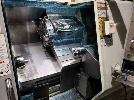 Haas TL-25, Haas, 2006, 3 hole, collet ck/3jaw on Sub Spindle, Barfeed, Presetr