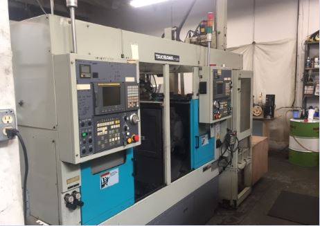 Takisawa TT-200, Fanuc 21i, 8 Chk, 2 , 2003, Gantry Load/Unload, 16 Station