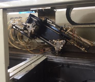 Takisawa TT-200, Fanuc 21i, 8 Chk, 2 , 2003, Gantry Load/Unload, 16 Station