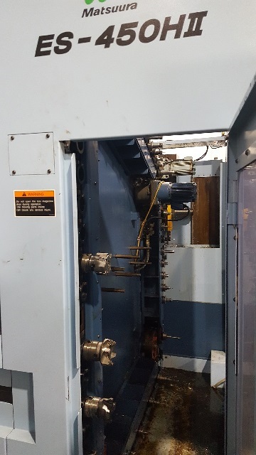 17.7 X, 15.7 Y, 15.7 Z, MATSUURA ES450HII, 2000, Fanuc 18i, HP Thru Spindle, TP