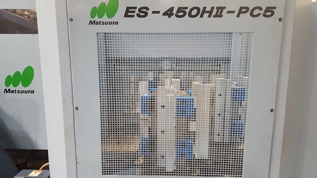 17.7 X, 15.7 Y, 15.7 Z, MATSUURA ES450HII, 2000, Fanuc 18i, HP Thru Spindle, TP