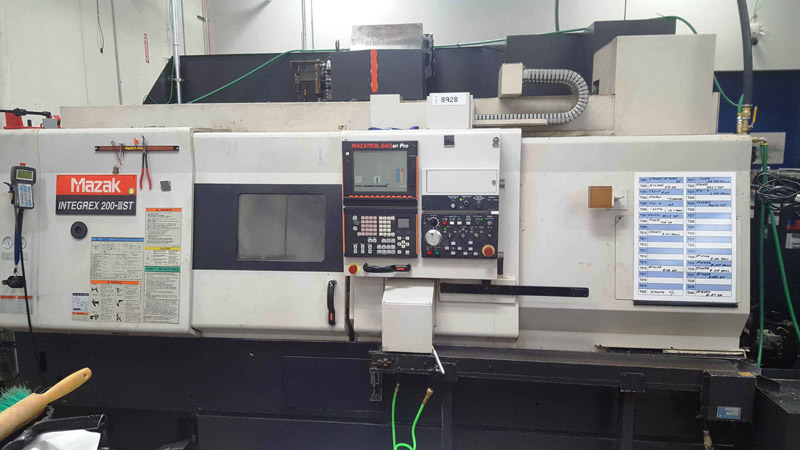 Mazak Integrex 2003ST, Mazatrol 640MT, 2 , 2004, Collet Chuck, Iemca Bar Loader