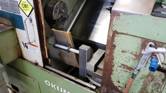 Okuma LB15, OSP 5020L, 8 Chk, 2 , Tailstock, Chip Conveyor, Parts Catcher