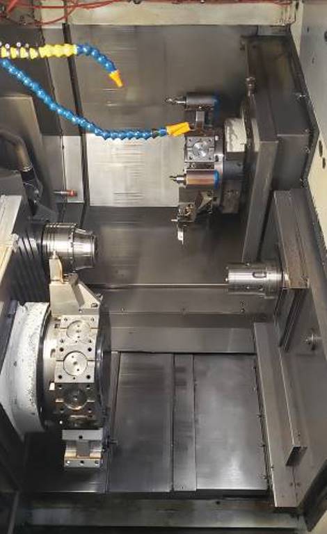 Eurotech B446/Y2, Fanuc, 2 , 2010, 8-axis, Dual Turrets, Spindles & Y-Axis