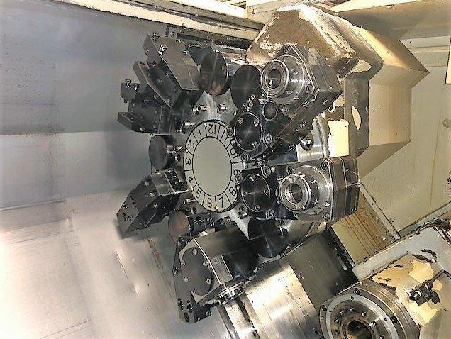 Okuma LU-15II/MW, OSP 7000L, 6 Chk, 1997, 4 Live, Conveyor, Bar Feed