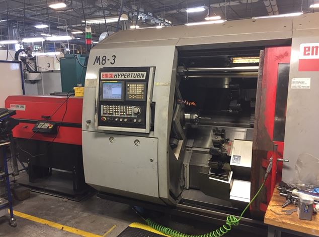 EMCO HYPERTURN 665MC,FANUC 18iTB,2 1/2 ,2009,BarFeed,Live,Dual Spindle/Turret