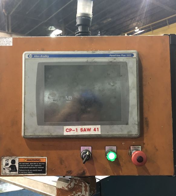Metlsaw, No. S23-T6-20, 2014, Allen Bradley Panelview Plus 100