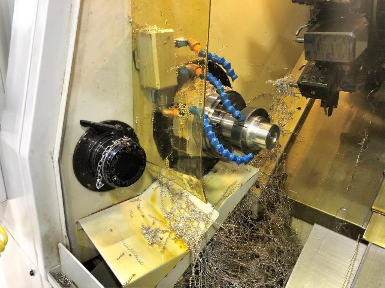 Hardinge Elite 27MS, Fanuc 18iTB, 1 , 2007, 5C Collet, Full C Main/Sub