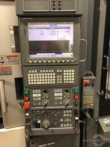 OKUMA 2SP-150H, OSP-P200L, 8 Chk, 1 1/2 , 2012, Twin Spindle/Turret, Gantry Load