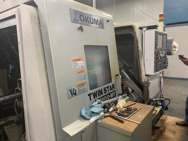 OKUMA LT200MY, OSP P100L, 2 , 2005, Sub, C-Axis, Live Tool, Y-Axis