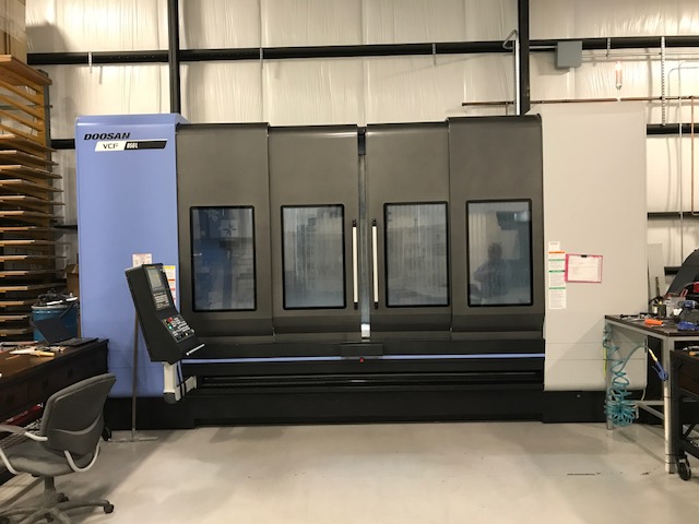 118 X, 33 Y, 31 Z, Doosan VCF 850L, 2015, Fanuc i, Conveyor, 60 ATC, 12,000 RPM