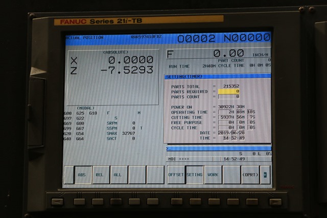 DOOSAN PUMA 300C, FANUC 21IT, 12 Chk, 4 , 2007, Tail, Tool Setter, Chip