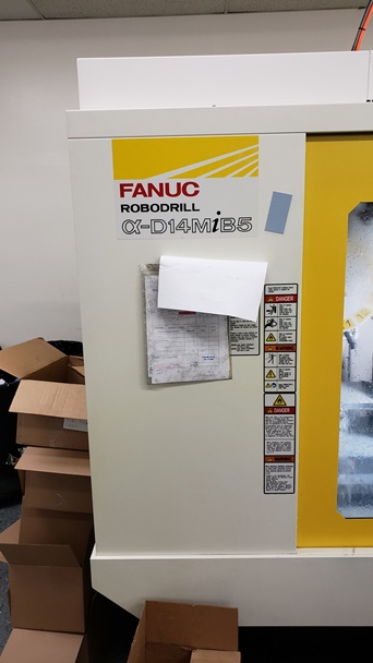 Fanuc Robodrill D14MIB5, Fanuc 30I, 2018, 4th Axis Rotary Table