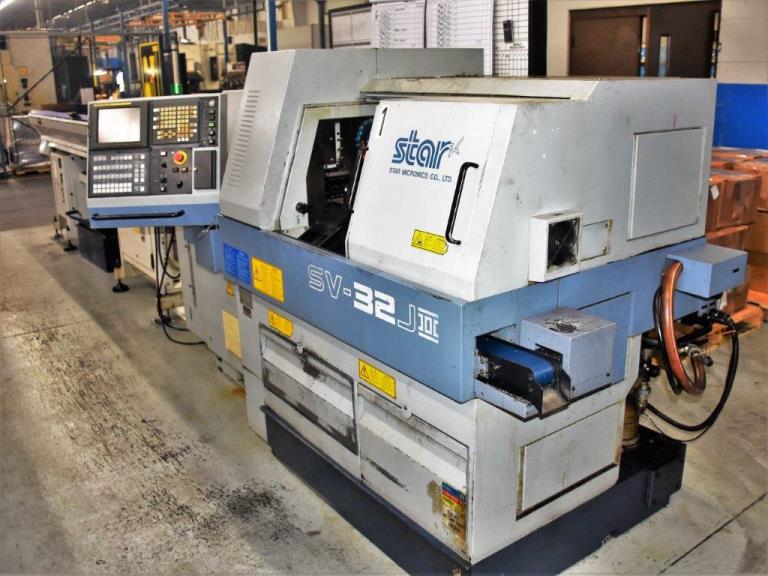 1 1/4 , STAR, SV32JII, FANUC 18iT, 2002, Gang+Turret, Iemca