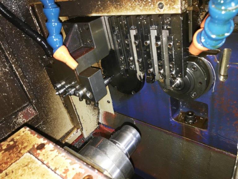 1/2 , HANWHA SL12E, FANUC 0IT, 2002, 6OD/5ID-BW, MTA Magazine BF