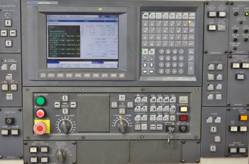 Okuma MacTurn 350W, OSP-E100L, 10 Chk, 2 , 2003, 12K RPM, B & Y-Axis, HPC