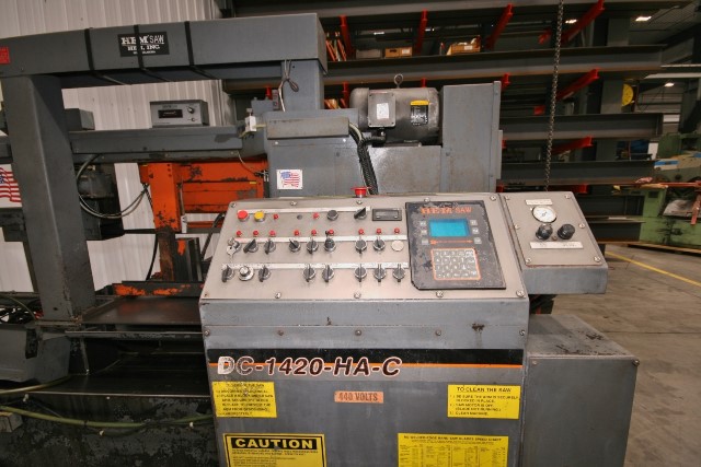 14 x 20 , HE&M DC 1420HA C, Auto Shut Off, Split Main Vise, Auger, Jogging