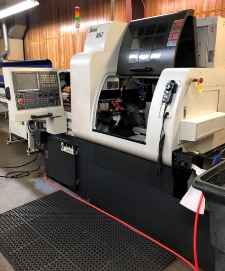 1 5/8 , SWISTEK, No. AB42 HYBRID, 38mm w/ GB, FANUC, 2012, 7-axis, loader