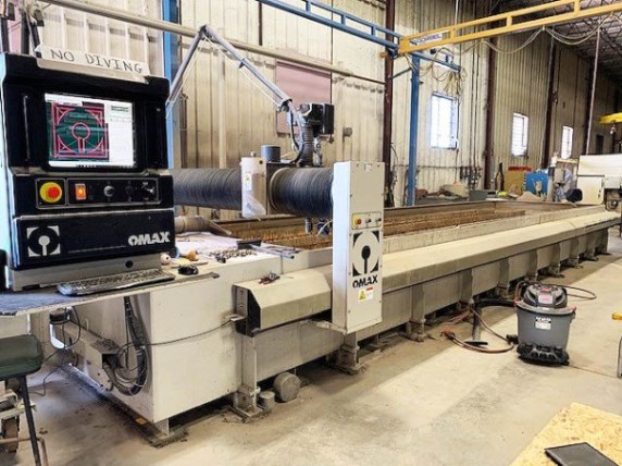 OMAX, No. 80X-2, 2013, 6' x 26', 5-Axis, 60k PSI, Solid Removal,