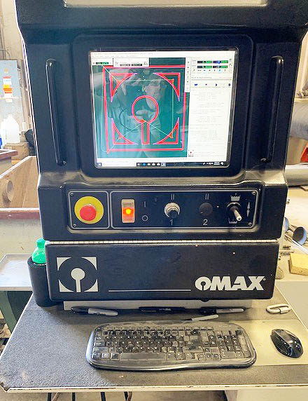 OMAX, No. 80X-2, 2013, 6' x 26', 5-Axis, 60k PSI, Solid Removal,