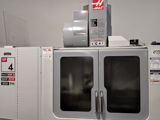 50 X, 20 Y, 25 Z, Haas VF-4D, 2006, P-Cool, Chip Auger, 24 Tool Changer