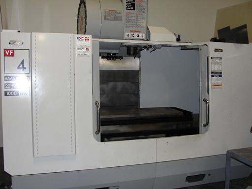 50 X, 20 Y, 25 Z, Haas VF-4D, 2006, P-Cool, Chip Auger, 24 Tool Changer