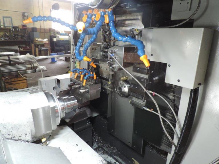 1 1/2 TSUGAMI BO385II, Fanuc 0iTD, 2018, HPC, Mist Collector, Magazine Loader