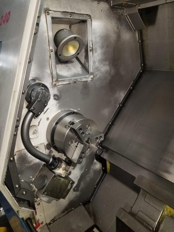 Doosan PUMA 240C, FANUC 21TB, 8 Chk, 2 1/2 , 2004, Chip Conveyor, Tail