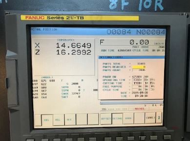 DOOSAN PUMA 300LC, FANUC 21I-TB, 12 Chk, 4 , 2008, Presetter, Prog Tail,