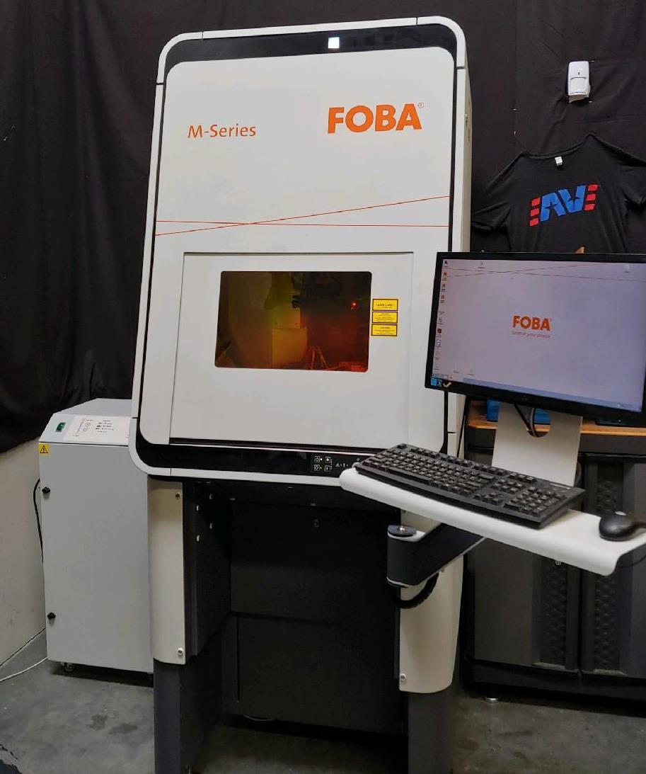 FOBA M2000P Workstn, FIBER Laser, 30W, 2017, 1055-1075nm, rotary axis, like new