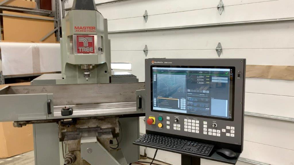 TREE JOURNEYMAN 425, New Mach Motion Retrofit, Hvy duty Knee mill, 15 x30 trvl