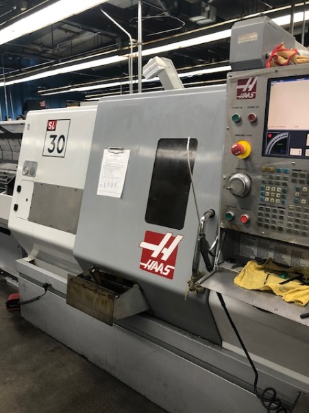 Haas SL-30 Haas, 3 , Chip Conveyor, Servo 300 Barfeed, Parts Catcher