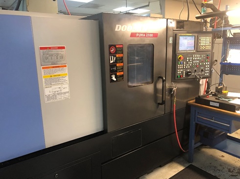 DOOSAN PUMA 2100, FANUC, 8 Chk, 2 1/2 , 2012, Tail Stock