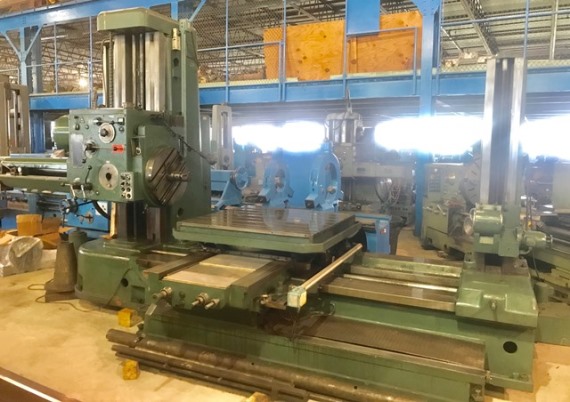 4 , TOS 1970, 49 x 49 Built in Rotary, Tailstock for Line Boring, 23 Facing