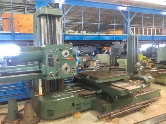 4 , TOS 1970, 49 x 49 Built in Rotary, Tailstock for Line Boring, 23 Facing