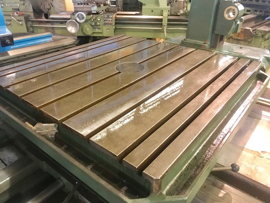 4 , TOS 1970, 49 x 49 Built in Rotary, Tailstock for Line Boring, 23 Facing