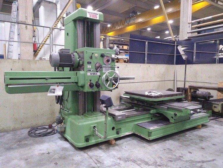 4 , TOS W100A, 2000, Tail Stock, 23 Facing Head, 49 x 49 Facing Head