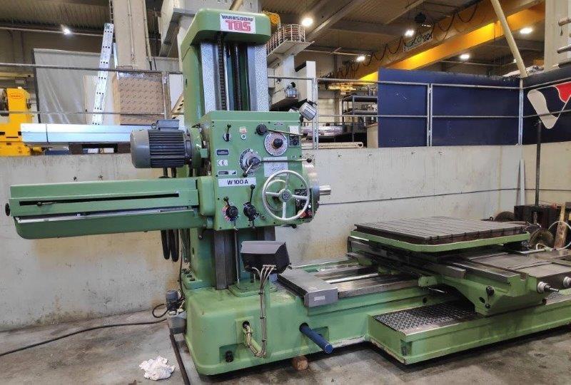 4 , TOS W100A, 2000, Tail Stock, 23 Facing Head, 49 x 49 Facing Head