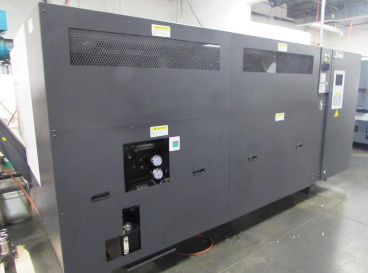 Okuma Genos L400E, OSP-P300L-R, 10 Chk, 3 , 2014, Tail Stock, Conveyor, Parts Ca