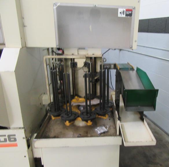 Techno Wasino G6, Fanuc 21I-T, 4 Chk, 1 1/2 , 2000, Robot Loader/Unloader