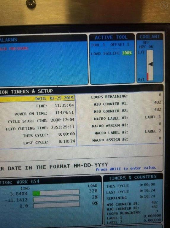 Haas ST-35, Haas, 12 Chk, 4 , 2015, Conveyor, Rigid Tapping, Tailstock